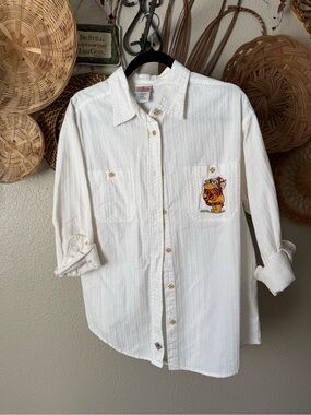 Vintage Winnie the Pooh and Tigger Button Down